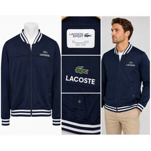 Lacoste Sport Navy Blue Full Zip Men's Sports Jacket Size XL